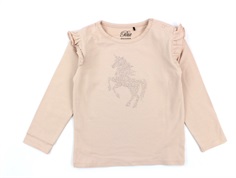 Petit by Sofie Schnoor t-shirt Elenor light rose glitter unicorn